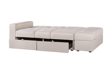 Sovesofa Loudell - Beige - Møbler - Sofaer - Sovesofaer - Langsgående sovesofa