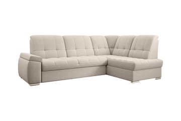 Sovesofa m. Sjeselong Amelya 3-seter - Beige - Møbler - Sofaer - Sovesofaer - Langsgående sovesofa