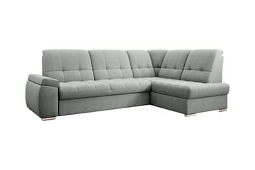 Sovesofa m. Sjeselong Amelya 3-seter - Grå - Møbler - Sofaer - Sovesofaer - Langsgående sovesofa