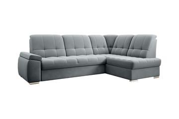 Sovesofa m. Sjeselong Amelya 3-seter - Grå - Møbler - Sofaer - Sovesofaer - Langsgående sovesofa