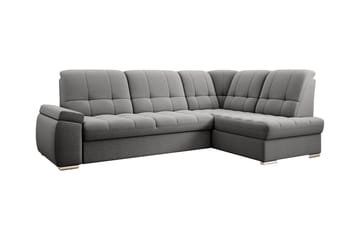 Sovesofa m. Sjeselong Amelya 3-seter - Grå - Møbler - Sofaer - Sovesofaer - Langsgående sovesofa