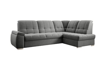 Sovesofa m. Sjeselong Amelya 3-seter - Grå - Møbler - Sofaer - Sovesofaer - Langsgående sovesofa
