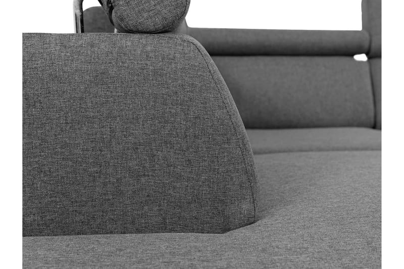 Sovesofa m. Sjeselong Argueso 3-seters L-formet - Grå - Møbler - Sofaer - Sovesofaer - Langsgående sovesofa
