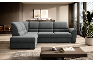 Sovesofa m. Sjeselong Keith 3-seter - Grå - Møbler - Sofaer - Sovesofaer - Langsgående sovesofa
