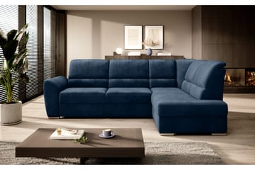 Sovesofa m. Sjeselong Keith 3-seter - Mørkeblå - Møbler - Sofaer - Sovesofaer - Langsgående sovesofa