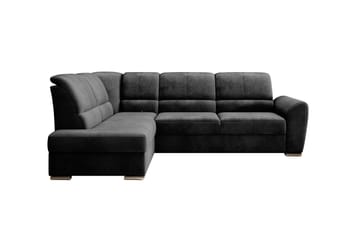 Sovesofa m. Sjeselong Keith 3-seter - Mørkegrå - Møbler - Sofaer - Sovesofaer - Langsgående sovesofa