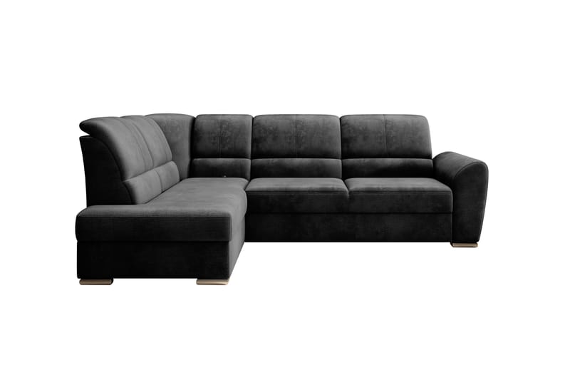 Sovesofa m. Sjeselong Keith 3-seter - Mørkegrå - Møbler - Sofaer - Sovesofaer - Langsgående sovesofa