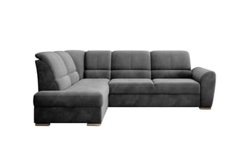 Sovesofa m. Sjeselong Keith 3-seter - Mørkegrå - Møbler - Sofaer - Sovesofaer - Langsgående sovesofa