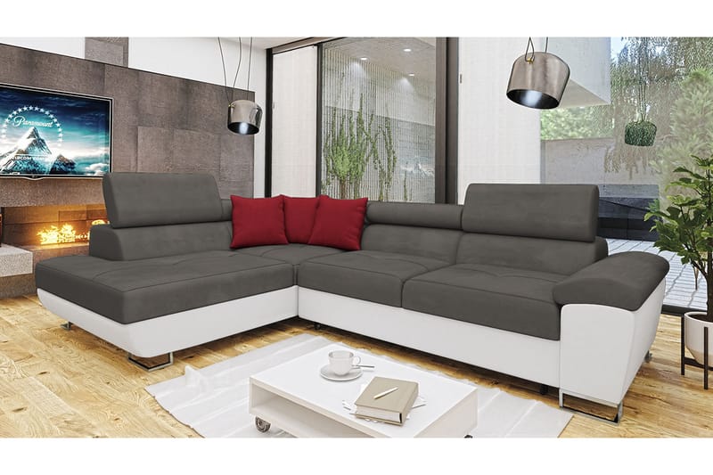 Sovesofa m. sjeselong Oertel L-formet - Møbler - Sofaer - Fløyelssofaer