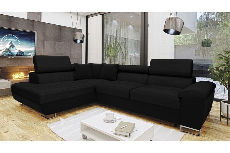 Sovesofa m. sjeselong Oertel L-formet - Møbler - Sofaer - Fløyelssofaer