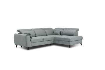 Sovesofa m. Sjeselong Yasmine 3-seter - Blå - Møbler - Sofaer - Sovesofaer - Langsgående sovesofa
