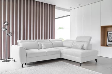 Sovesofa m. Sjeselong Yasmine 3-seter - Grå - Møbler - Sofaer - Sovesofaer - Langsgående sovesofa