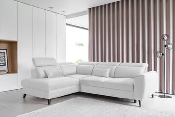 Sovesofa m. Sjeselong Yasmine 3-seter - Grå - Møbler - Sofaer - Sovesofaer - Langsgående sovesofa