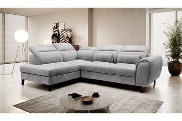Sovesofa m. Sjeselong Yasmine 3-seter - Grå - Møbler - Sofaer - Sovesofaer - Langsgående sovesofa
