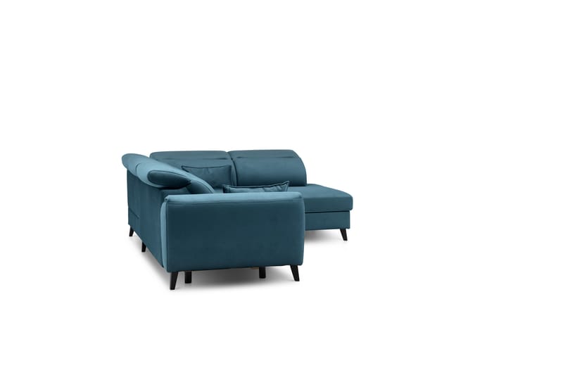 Sovesofa m. Sjeselong Yasmine 3-seter - Mørkeblå - Møbler - Sofaer - Sovesofaer - Langsgående sovesofa