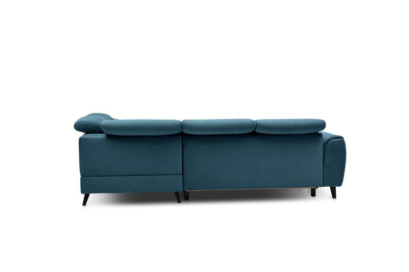 Sovesofa m. Sjeselong Yasmine 3-seter - Mørkeblå - Møbler - Sofaer - Sovesofaer - Langsgående sovesofa