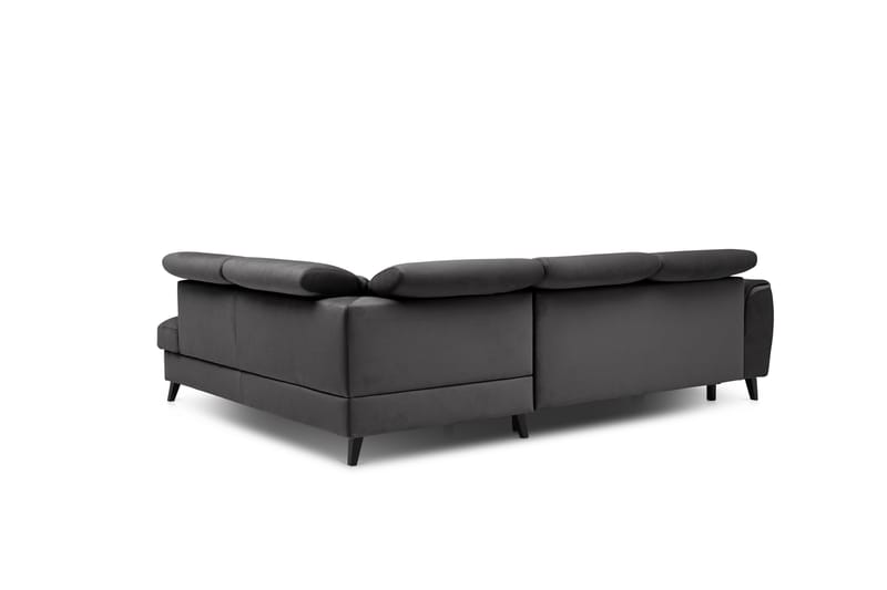 Sovesofa m. Sjeselong Yasmine 3-seter - Mørkegrå - Møbler - Sofaer - Sovesofaer - Langsgående sovesofa