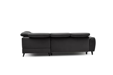 Sovesofa m. Sjeselong Yasmine 3-seter - Mørkegrå - Møbler - Sofaer - Sovesofaer - Langsgående sovesofa