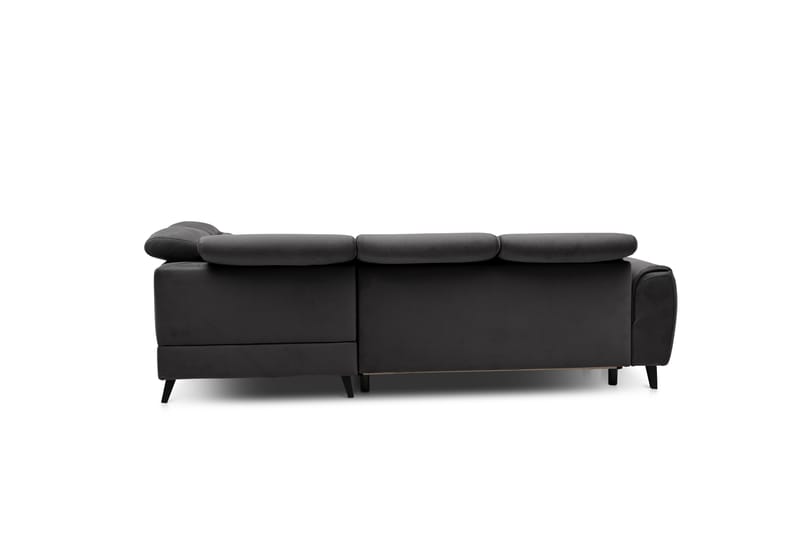 Sovesofa m. Sjeselong Yasmine 3-seter - Mørkegrå - Møbler - Sofaer - Sovesofaer - Langsgående sovesofa