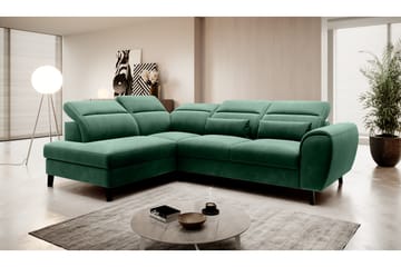 Sovesofa m. Sjeselong Yasmine 3-seter - Mørkegrønn - Møbler - Sofaer - Fløyelssofaer
