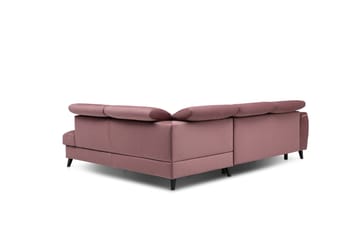 Sovesofa m. Sjeselong Yasmine 3-seter - Rosa - Møbler - Sofaer - Sovesofaer - Langsgående sovesofa