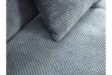 2-seter Foldbar Sovesofa med Oppbevaring i Stoff med Treramme - Lysegrå - Møbler - Sofaer - Sovesofaer - 3 seters sovesofa