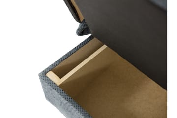 2-seter Foldbar Sovesofa med Oppbevaring i Stoff med Treramme - Lysegrå - Møbler - Sofaer - Sovesofaer - 3 seters sovesofa