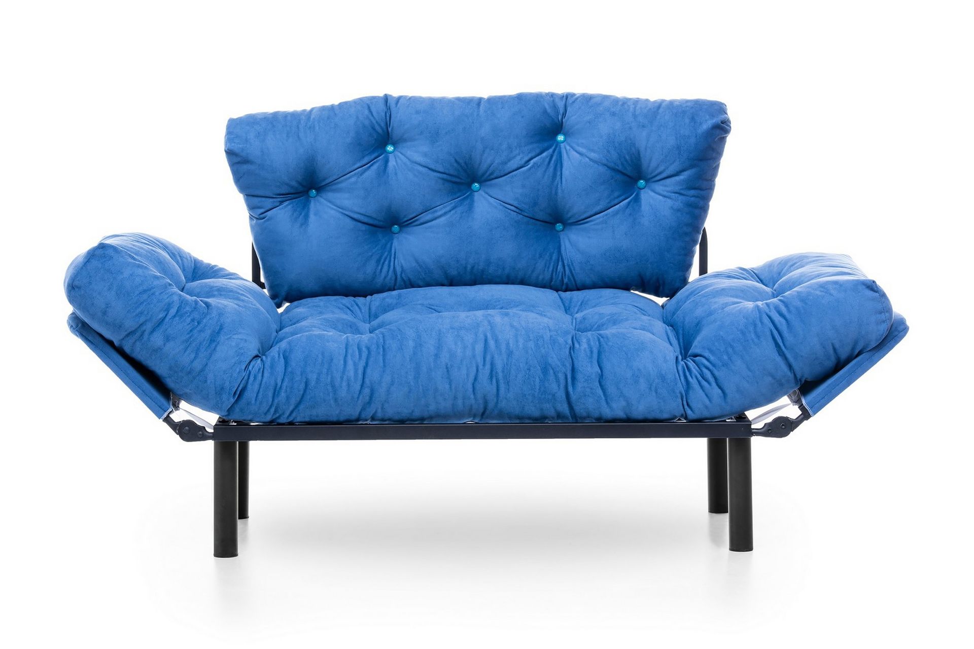 2-seter Sovesofa Aitze - Blå - Møbler - Sofaer - Sovesofaer - 2 seters sovesofa