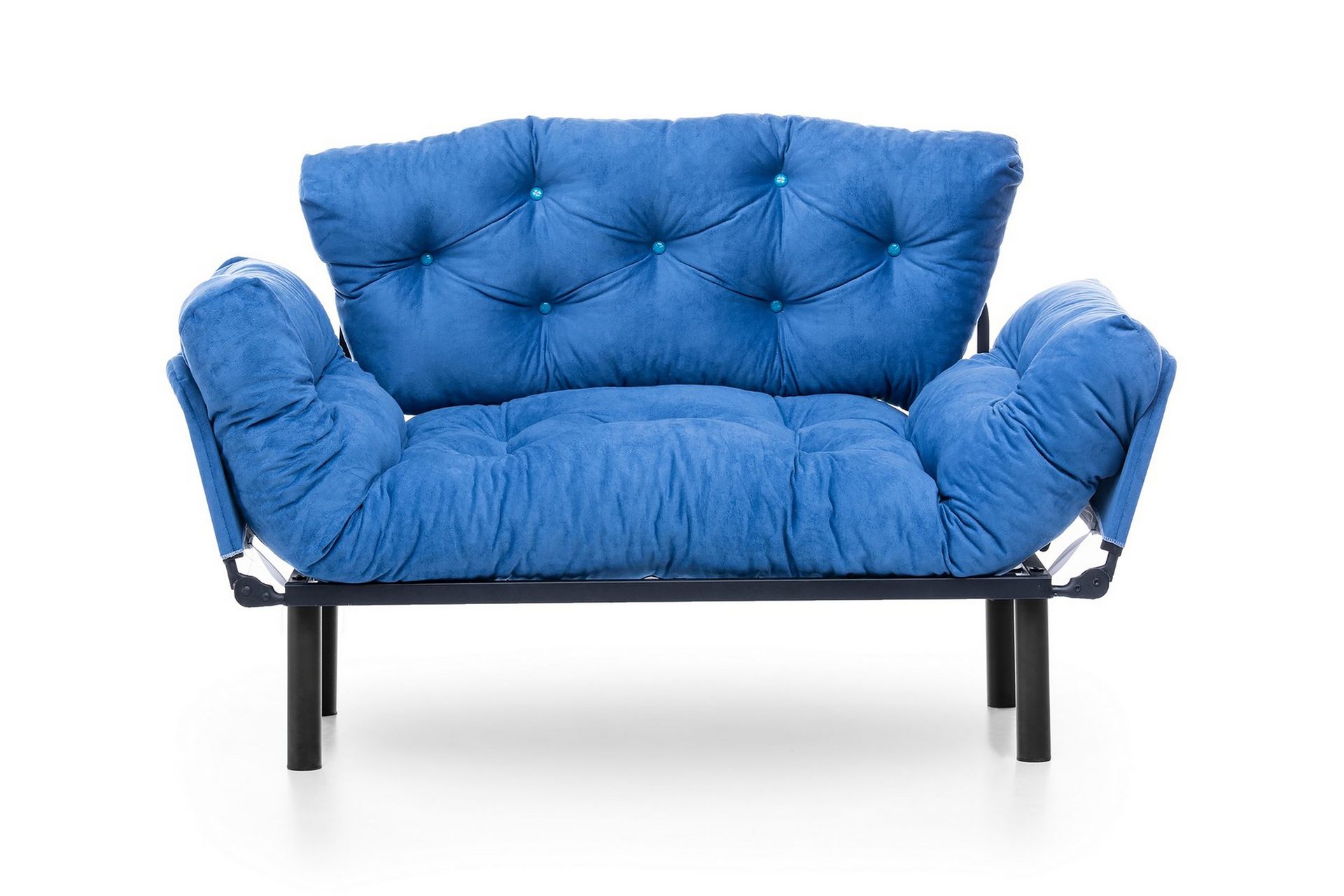 2-seter Sovesofa Aitze - Blå - Møbler - Sofaer - Sovesofaer - 2 seters sovesofa