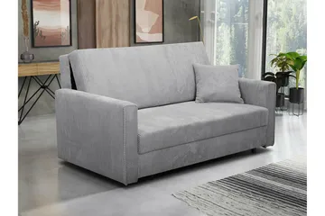 2-seters Sovesofa Denegal - Lysegrå - Møbler - Sofaer - Sovesofaer - 2 seters sovesofa