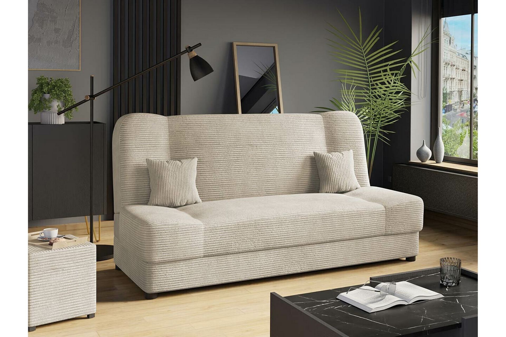 2-seters Sovesofa Kintore - Beige - Møbler - Sofaer - Sovesofaer - 2 seters sovesofa