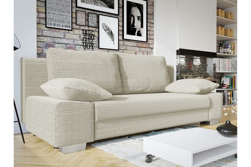 2-seters Sovesofa Kintore - Beige/Lys Beige - Møbler - Sofaer - Sovesofaer - 2 seters sovesofa