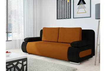 Adelma Sovesofa - Brun/Svart - Møbler - Sofaer - Sovesofaer - 2 seters sovesofa