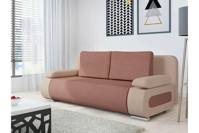 Adelma Sovesofa - Rosa - Møbler - Sofaer - Sovesofaer - 2 seters sovesofa