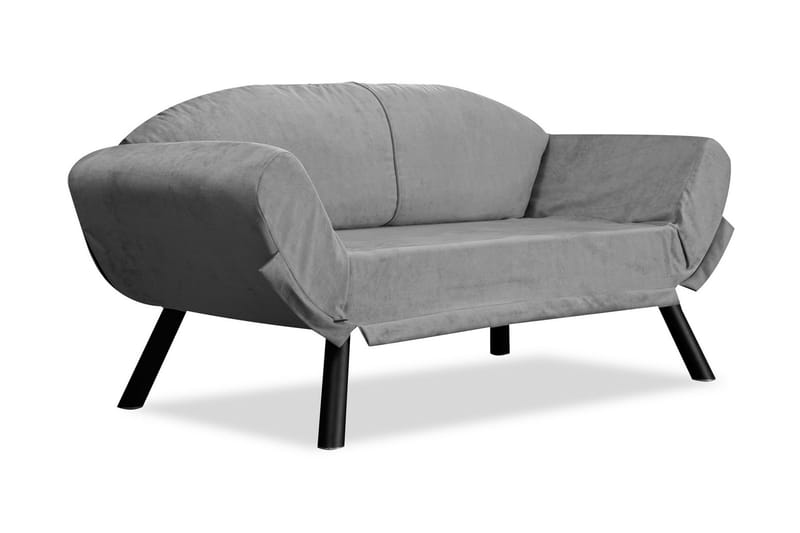 Albertina 2-seters Sovesofa 75x210 cm i Stoff - Grå - Møbler - Sofaer - Sovesofaer - 2 seters sovesofa