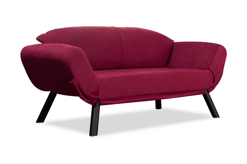 Albertina Sovesofa 2-seter - Burgunder - Møbler - Sofaer - Sovesofaer - 2 seters sovesofa