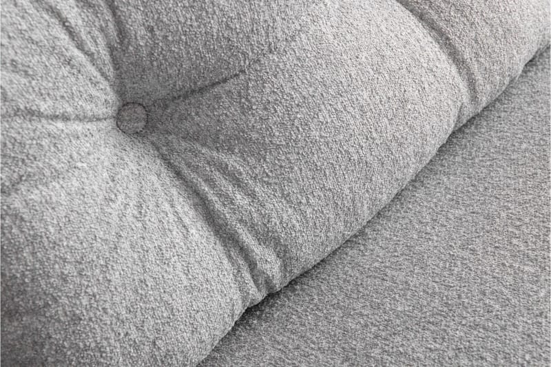 Alfredton 2-seter Utrettbar Sammenleggbar Sovesofa i Bouclé med Metallben - Grå - Møbler - Sofaer - Sovesofaer - 2 seters sovesofa