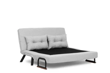 Alfredton 2-seter Utrettbar Sammenleggbar Sovesofa i Bouclé med Metallben - Grå - Møbler - Sofaer - Sovesofaer - 2 seters sovesofa
