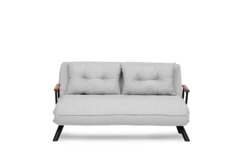 Alfredton 2-seter Utrettbar Sammenleggbar Sovesofa i Bouclé med Metallben - Grå - Møbler - Sofaer - Sovesofaer - 2 seters sovesofa