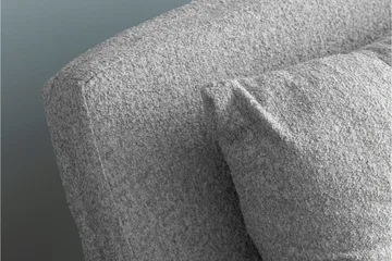 Alfredton 2-seter Utrettbar Sammenleggbar Sovesofa i Bouclé med Metallben - Grå - Møbler - Sofaer - Sovesofaer - 2 seters sovesofa