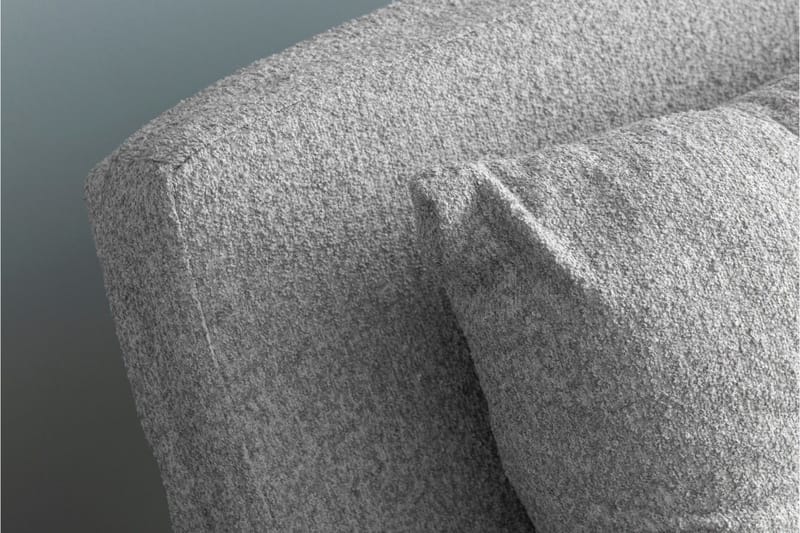 Alfredton 2-seter Utrettbar Sammenleggbar Sovesofa i Bouclé med Metallben - Grå - Møbler - Sofaer - Sovesofaer - 2 seters sovesofa