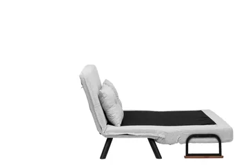 Alfredton 2-seter Utrettbar Sammenleggbar Sovesofa i Bouclé med Metallben - Grå - Møbler - Sofaer - Sovesofaer - 2 seters sovesofa