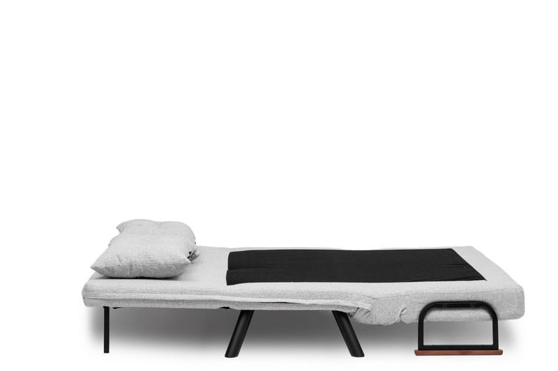 Alfredton 2-seter Utrettbar Sammenleggbar Sovesofa i Bouclé med Metallben - Grå - Møbler - Sofaer - Sovesofaer - 2 seters sovesofa