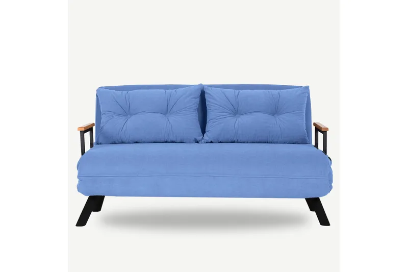 Alfredton Sovesofa 2-seter 175x133 cm - Blå - Møbler - Sofaer - Sovesofaer - 2 seters sovesofa