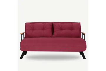 Alfredton Sovesofa 2-seter 175x133 cm - Rød - Møbler - Sofaer - Sovesofaer - 2 seters sovesofa
