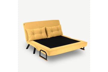 Alfredton Sovesofa 2-seter 175x133 cm - Sennepsgul - Møbler - Sofaer - Sovesofaer - 2 seters sovesofa