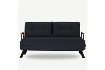 Alfredton Sovesofa 2-seter 175x133 cm - Svart - Møbler - Sofaer - Sovesofaer - 2 seters sovesofa