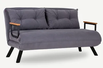 Alfredton Sovesofa 2-seters 120x185 - Grå - Møbler - Sofaer - Sovesofaer - 2 seters sovesofa