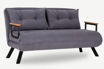 Alfredton Sovesofa 2-seters 120x185 - Grå - Møbler - Sofaer - Sovesofaer - 2 seters sovesofa