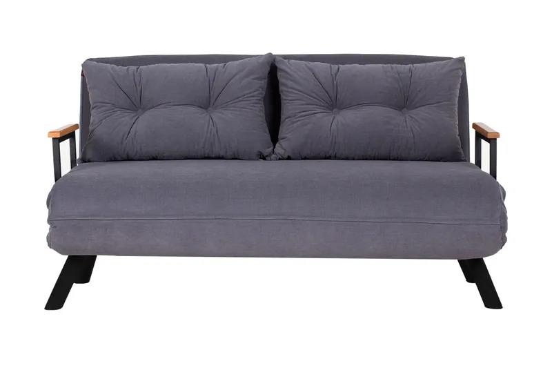 Alfredton Sovesofa 2-seters 120x185 - Grå - Møbler - Sofaer - Sovesofaer - 2 seters sovesofa